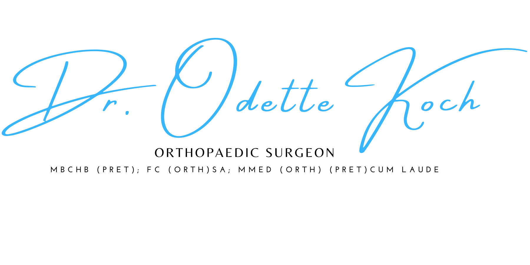 Orthopedic surgeon dr odette koch logo
