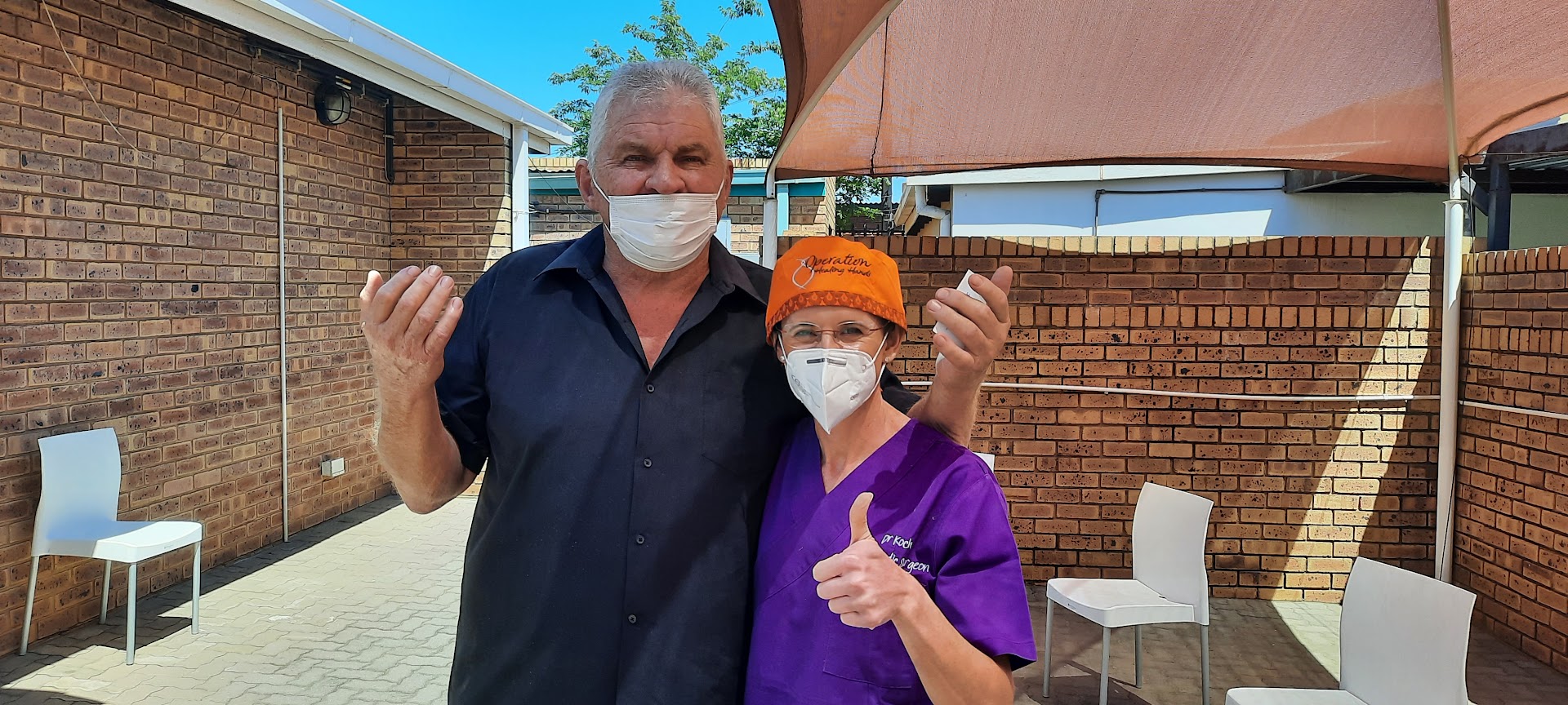 Another succesful operation completed in partnership with Operation Healing Hands and the Atterbury Trust, at Triomf Clinic in Pretoria West.